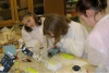 Austin Academy Students load DNA for gel electrophoresis